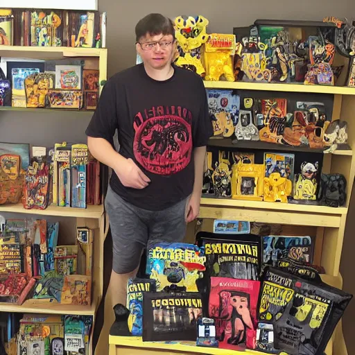 Image similar to yellowbear showing off his nft collection