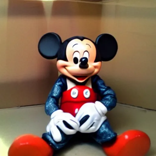 Image similar to sad sitting mickey,, get back in there, roll back to kitchen diabeto