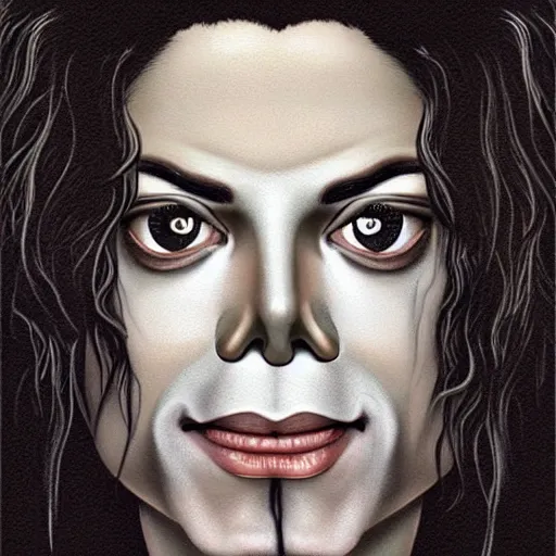 Image similar to michael jackson as saint. matte, facial features, symmetrical anatomy, hyperdetailed, digital art, baroque, pop punk art style, fantasy, body features, posse features, without duplication, art by artgerm and ilya kuvshinov and vinicius gud and gustavo zambelli, intricate, confident posse.