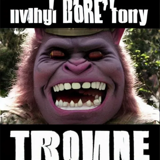 Prompt: trollface army