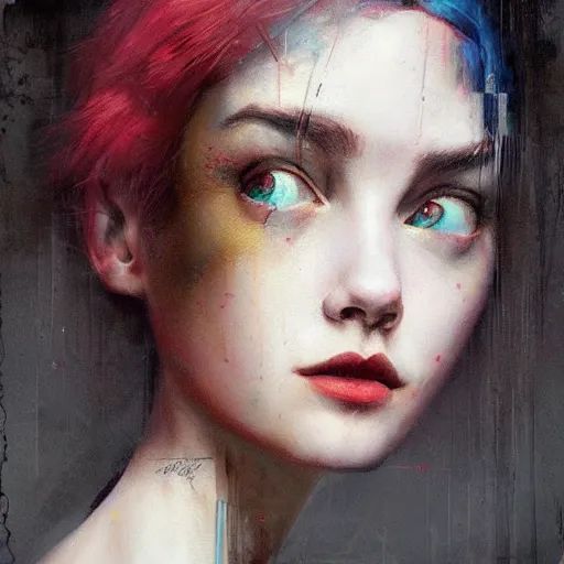 Image similar to lofi portrait pixar style by Lita Cabellut and Stanley Artgerm and Tom Bagshaw