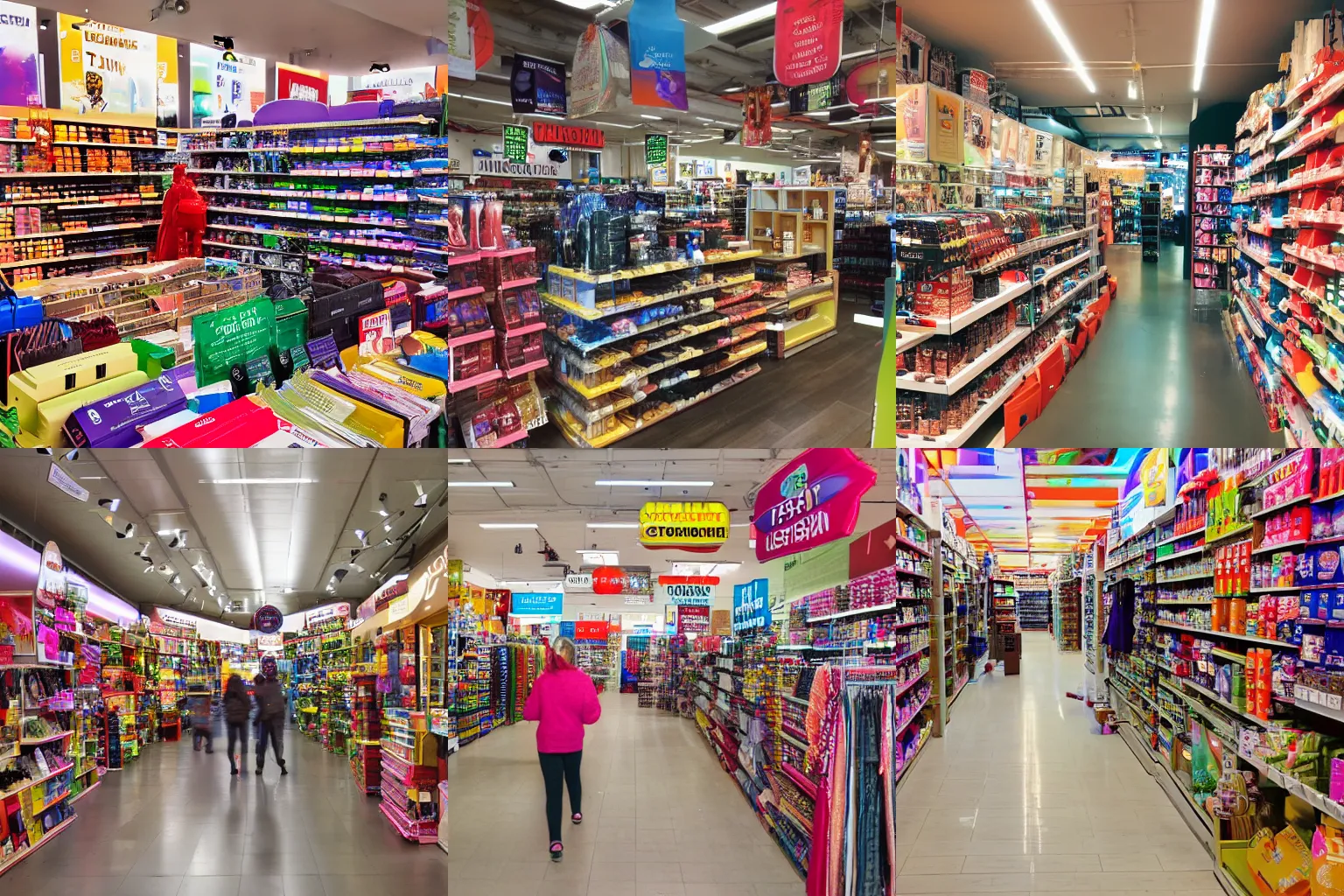 Prompt: On top of it, people didn't understand capitalism or marketing & advertising. The stores slowly filled up with all sorts of nicely packaged, colorful stuff. So exciting to have all of these high quality things from the West. So much to choose from too. 8k