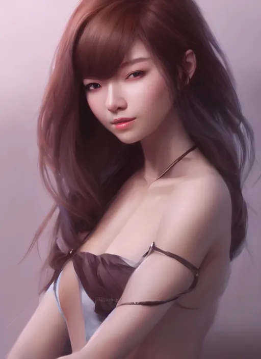 Image similar to beautiful portrait, beautiful girl, tranding by artstation, by chen wang, character artist, 8 1 5, mature content