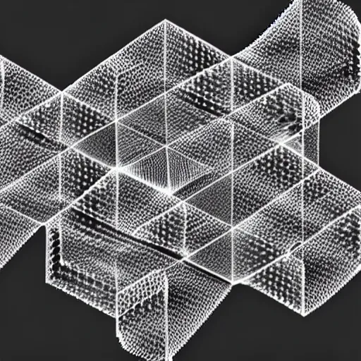 Image similar to uhd scanning electron microscope photo of new metamaterial consisting of carbon atoms in a lattice structure