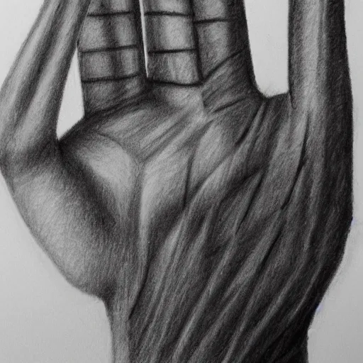 Prompt: mummy in bandages touches the hand of warrior, pencil drawing