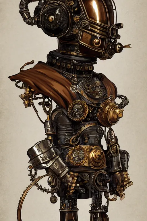 Image similar to steampunk helmet fantasy art mask robot ninja stylized digital illustration sharp focus, elegant intricate digital painting artstation concept art global illumination ray tracing advanced technology chaykin howard and campionpascale and cooke darwyn and davis jack