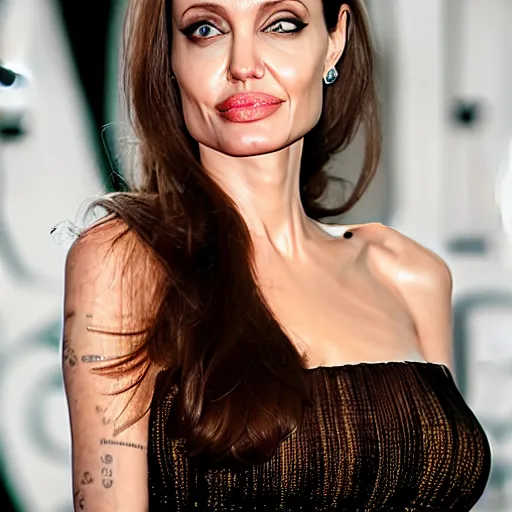 Image similar to angelina jolie is an ( orange )