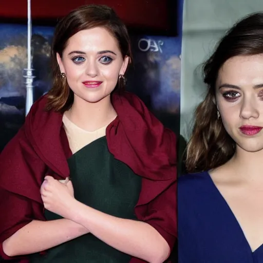 Prompt: the daughter of jenna coleman and scarlett johansson