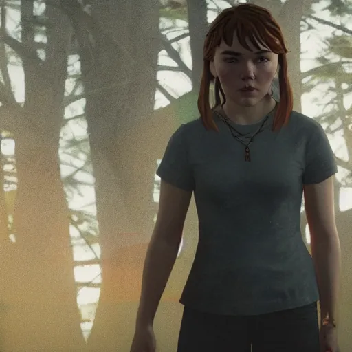 Prompt: florence pugh in life is strange