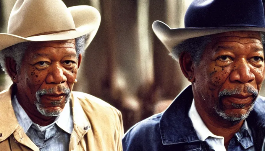 Image similar to morgan freeman as walker texas ranger