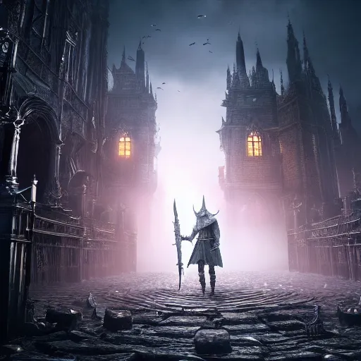 Prompt: Bloodborne, realistic 4k octane beautifully detailed render, 4k post-processing, highly detailed, intricate complexity, epic composition, magical atmosphere, cinematic lighting, masterpiece, ultra hd