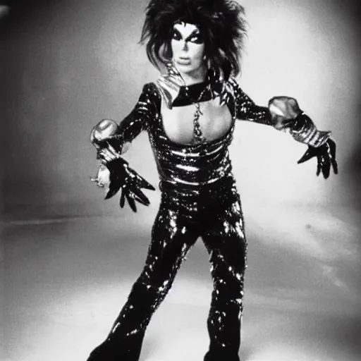 Prompt: roseanne barr as ziggy stardust, movie still