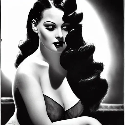 Prompt: photo of Jessica Rabbit, photo by George Hurrell