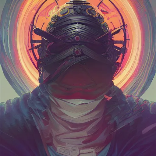 Image similar to modern ninja, colorful, surreal, dramatic lighting, face, detailed, intricate, elegant, highly detailed, digital painting, artstation, concept art, smooth, sharp focus, illustration, art by Sam Spratt, Dan Mumford, Artem Demura and Alphonse Mucha