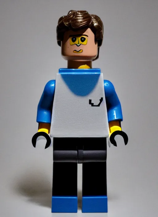 Image similar to Mark Zuckerberg as a Lego figure, LEGO photo, photography,