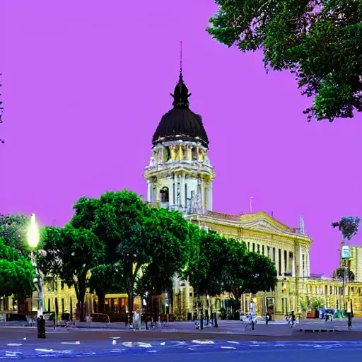 Image similar to Buenos Aires city hall,digital art