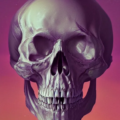 Image similar to portrait_of_a_melting_skull._intricate_abstract._intricate_artwork._by_Tooth_Wu_wlop_beeple_dan_mumford._octane_render_trending_on_artstat