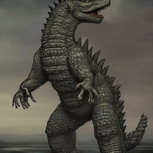 Image similar to female godzilla