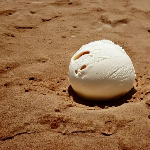 Image similar to earth made of ice cream melting under the heat