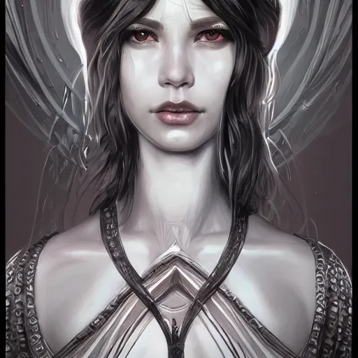 Image similar to leech queen, beautiful, detailed symmetrical close up portrait, intricate complexity, in the style of artgerm and ilya kuvshinov, magic the gathering art