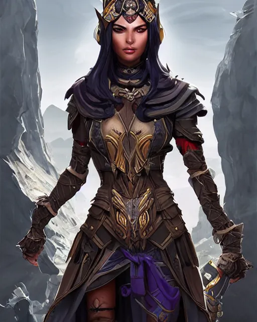Prompt: The Dark Elf Queen as an Apex Legends character digital illustration portrait design by, Mark Brooks and Brad Kunkle and Artgerm, detailed, soft lighting