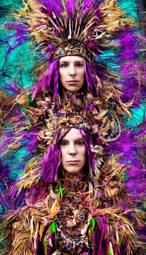 Image similar to portrait of a digital shaman, by kirsty mitchell