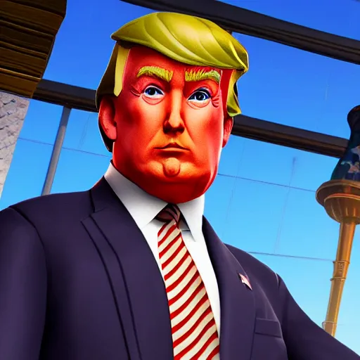 Image similar to donald trump fortnite skin limited new launch presidential skin