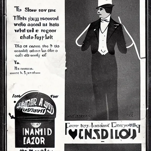 Image similar to 1920s advertisement featuring an anthropomorphic lizard