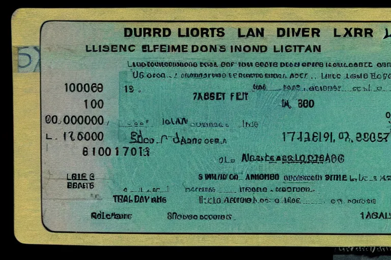 Image similar to a driver's license from planet xornoth