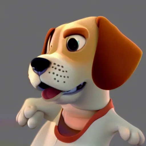 Prompt: 3D animated angry beagle, 4K resolution HD, disney pixar