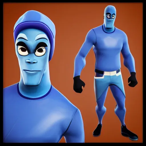 Prompt: frozone fortnite character