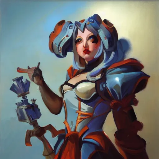 Prompt: greg manchess portrait painting of partially armored alice from alice in wonderland as overwatch character, medium shot, asymmetrical, profile picture, organic painting, sunny day, matte painting, bold shapes, hard edges, street art, trending on artstation, by huang guangjian, gil elvgren, ruan jia, randy vargas, greg rutkowski