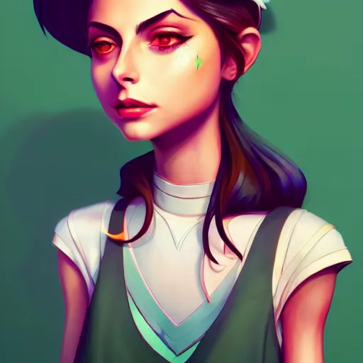 Prompt: a portrait of a beautiful willa holland 1 9 9 0 s style clothes, art by lois van baarle and loish and ross tran and rossdraws and sam yang and samdoesarts and artgerm, digital art, highly detailed, intricate, sharp focus, trending on artstation hq, deviantart, unreal engine 5, 4 k uhd image