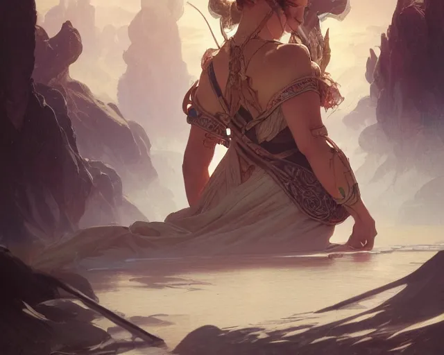 Image similar to photography of ben nicholson, deep focus, d & d, fantasy, intricate, elegant, highly detailed, digital painting, artstation, concept art, matte, sharp focus, illustration, hearthstone, art by artgerm and greg rutkowski and alphonse mucha