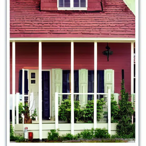 Prompt: posterized image a house, limited color pallet,