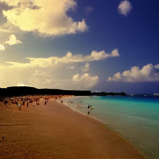 Prompt: Okinawa beach and sky by Hiroshi Nagai, sharp focus, 4k