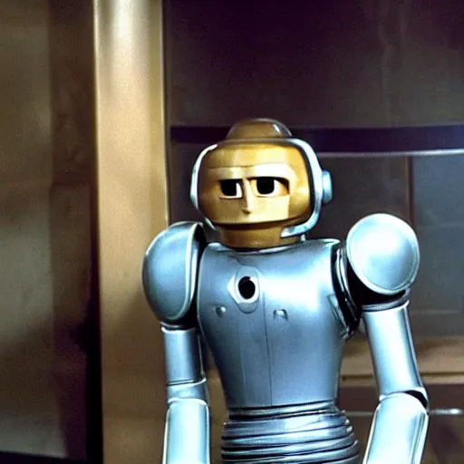 Image similar to the robot from lost in space netflix series