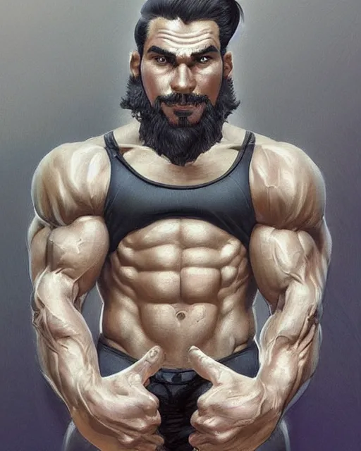 Image similar to gigachad luigi bodybuilder in tokyo by ilya kuvshinov, ernest khalimov body by krista sudmalis, super mario bros symmetrical face concept art, hyper realistic, intricate, elegent, highly detailed, digital painting, concept art, smooth, sharp, focus, illustration, art by artgerm and greg rutkowski and alphonse mucha, artstation