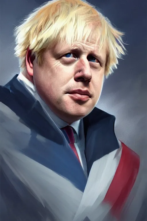 Image similar to Boris Johnson as Captain Great Britain, portrait, highly detailed, digital painting, artstation, concept art, smooth, sharp focus, soft volumetric lights, illustration, cinematic lighting, art by artgerm and greg rutkowski and alphonse mucha