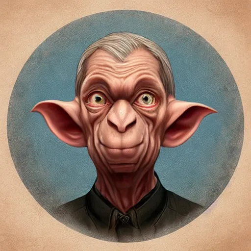 Image similar to “Anthony Fauci Sméagol large eyes, trending on artstation”