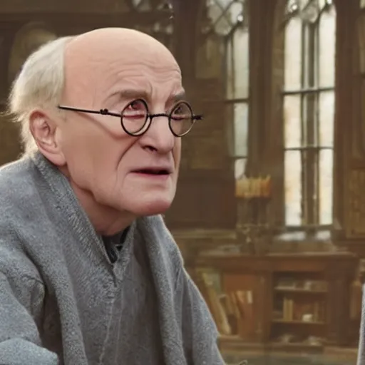 Image similar to Harry Potter as an 80 year old man