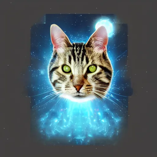 Prompt: galactic tabby, meme template, (((((((((words)))))))))