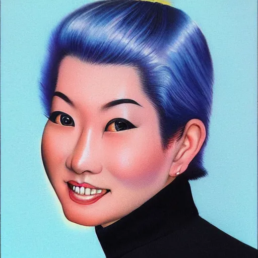 Prompt: professional corporate portrait art by Noriyoshi Ohrai and Lisa Frank