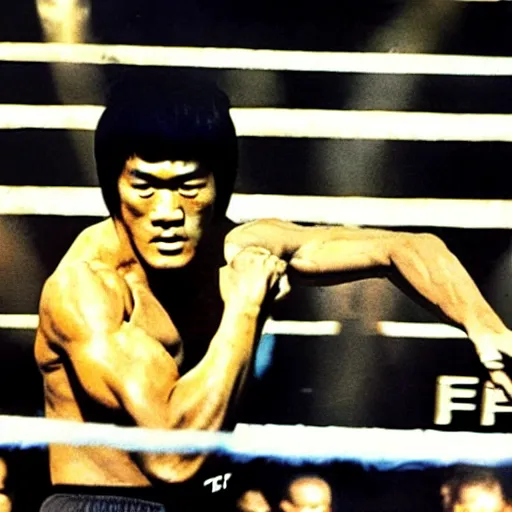 Image similar to Bruce Lee in the UFC,