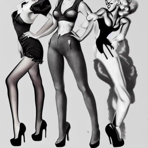 Image similar to PINUP CHARACTER POSES REFERENCE IMAGES