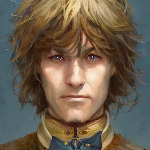 Image similar to howl from howl's moving castle as a fantasy d & d character, closeup portrait art by donato giancola and greg rutkowski, face, digital art, trending on artstation, symmetry!!