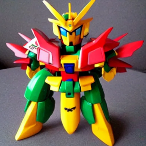 Image similar to gundam made of fruits