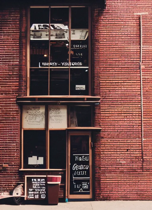 Prompt: variety coffee roasters, brooklyn, photorealistic photography, 3 5 mm film, fuji, leica s, williamsburg, new york magazine, intricate, shadows