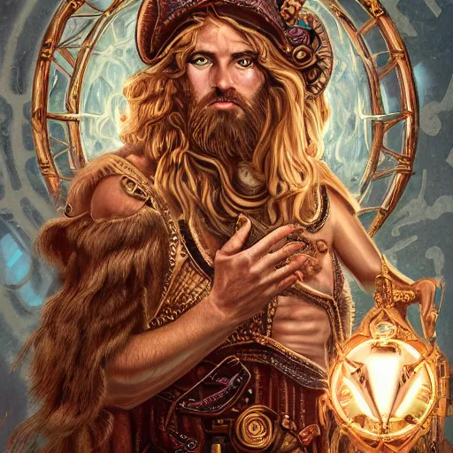 Prompt: portrait zeus, tarot cards, ornate, steampunk, ultradetailed, digital art, irina french, heraldo ortega, mandy jurgens, golden ratio, art canvas, award winning, masterpiece trending on artstation 8 k 1 5 0 mpx