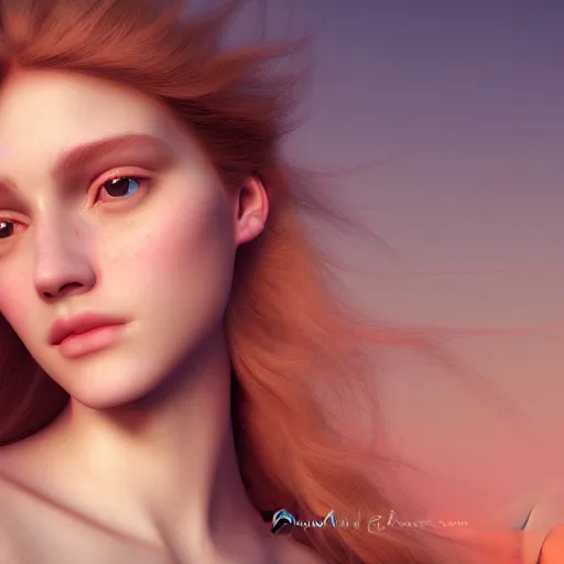 Image similar to photographic portrait of a stunningly beautiful renaissance female in soft dreamy light at sunset, contemporary fashion shoot, by edward robert hughes, breathtaking, 8 k resolution, extremely detailed, beautiful, establishing shot, artistic, hyperrealistic, beautiful face, octane render